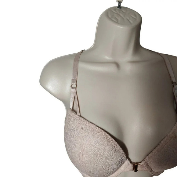 Victorias Secret Very Sexy Push-up Bra Size 32DD Pink Underwire Front Closure - Picture 4 of 9